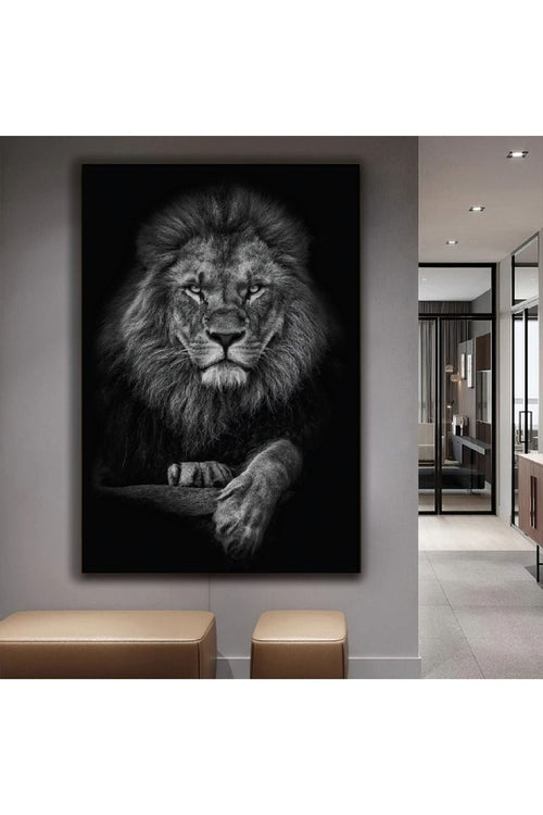 Ormanlar Kralı Aslan Kanvas Tablo