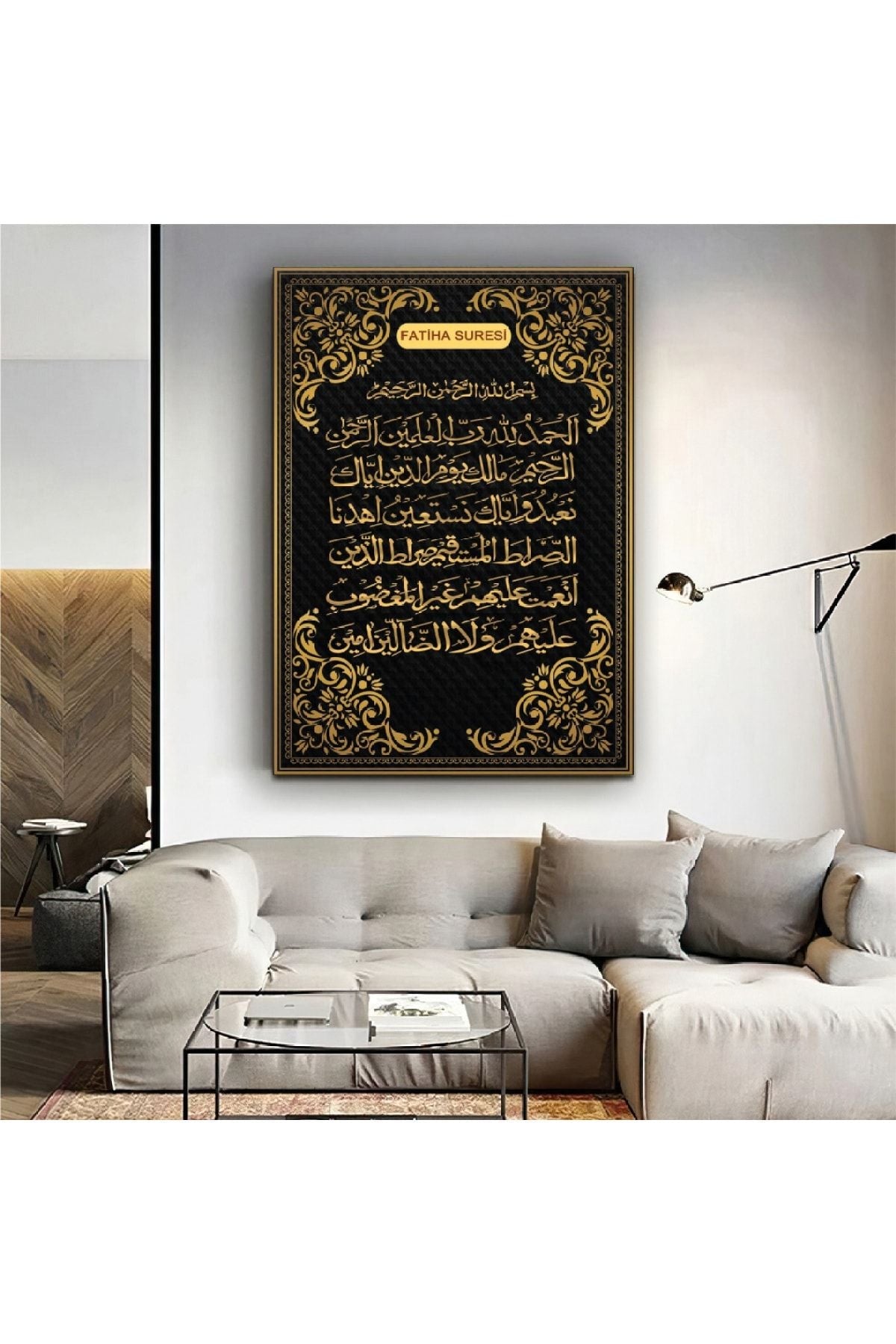 Fatiha Süresi Dini Kanvas Tablo