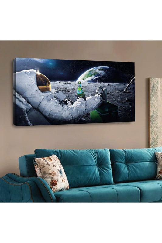 İntroya Kanvas Astronot Tablosu
