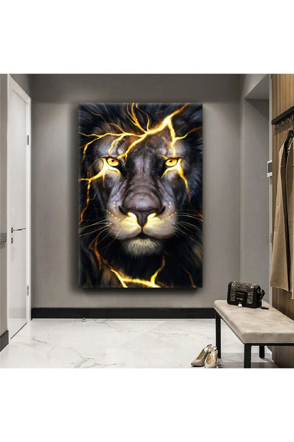 Ormanlar Kralı Aslan Kanvas Tablo