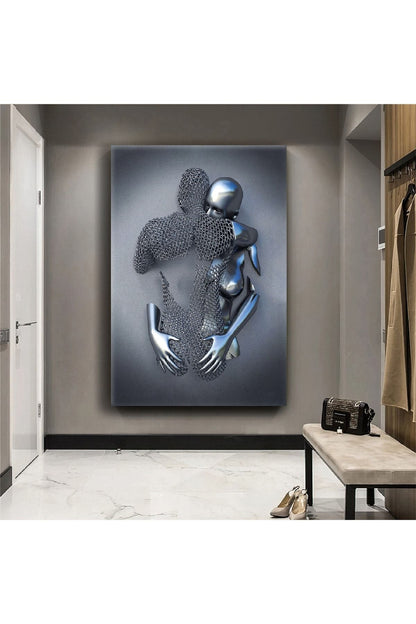 Sanat Heykel Aşk Kanvas Tablo