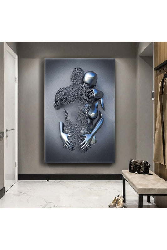 Sanat Heykel Aşk Kanvas Tablo