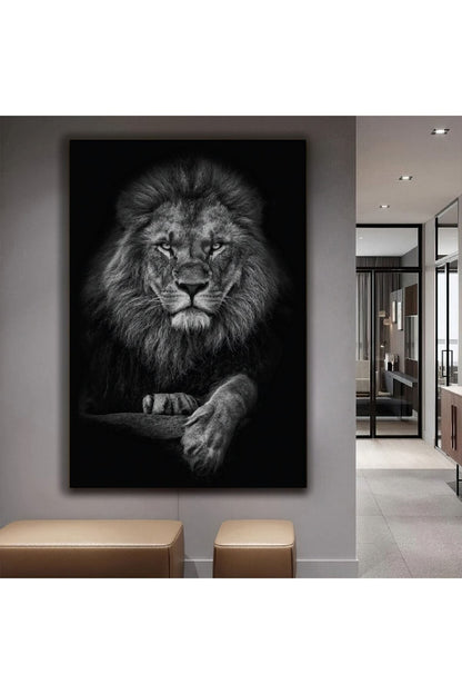 Ormanlar Kralı Aslan Kanvas Tablo