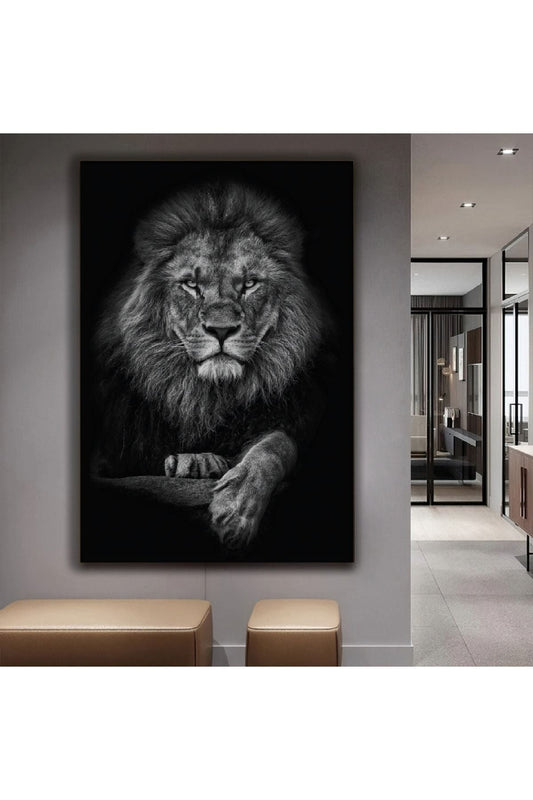 Ormanlar Kralı Aslan Kanvas Tablo