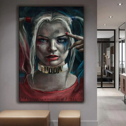 Harley Quin Karakter Kanvas Tablo