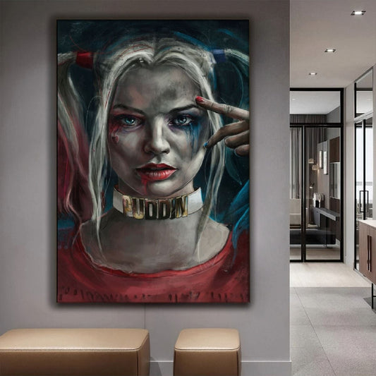 Harley Quin Karakter Kanvas Tablo