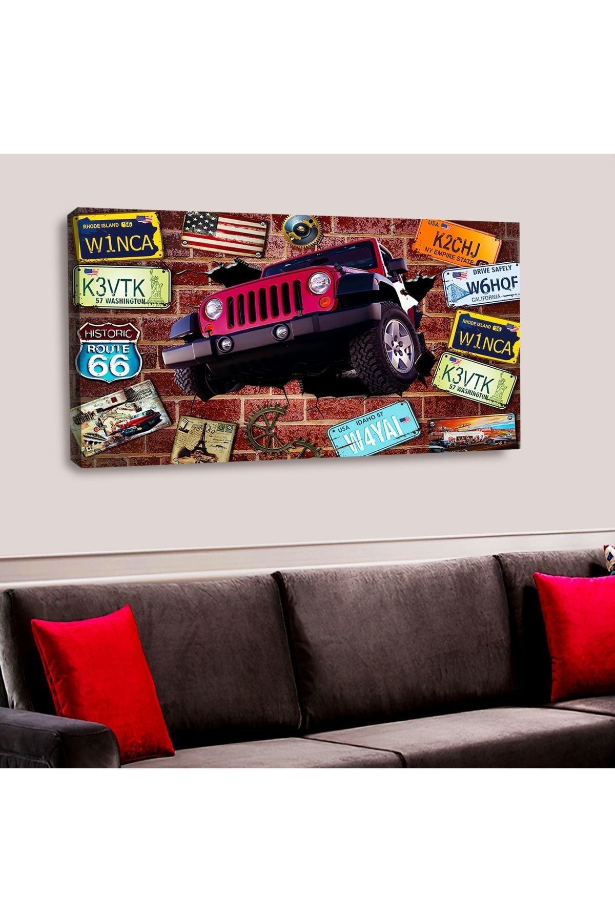 İntroya Kanvas Jeep Tablosu