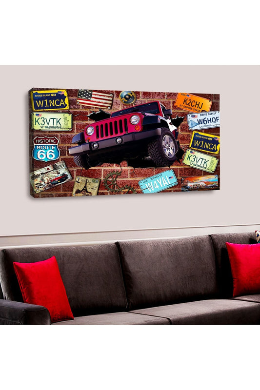İntroya Kanvas Jeep Tablosu