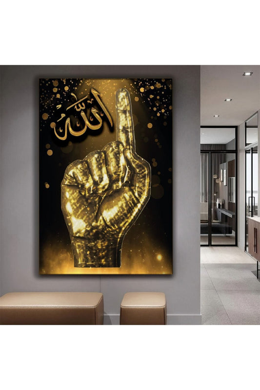 Tekbir Allah Lafzı Kanvas Tablo