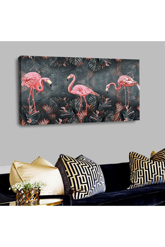 Kanvas Flamingo Tablosu