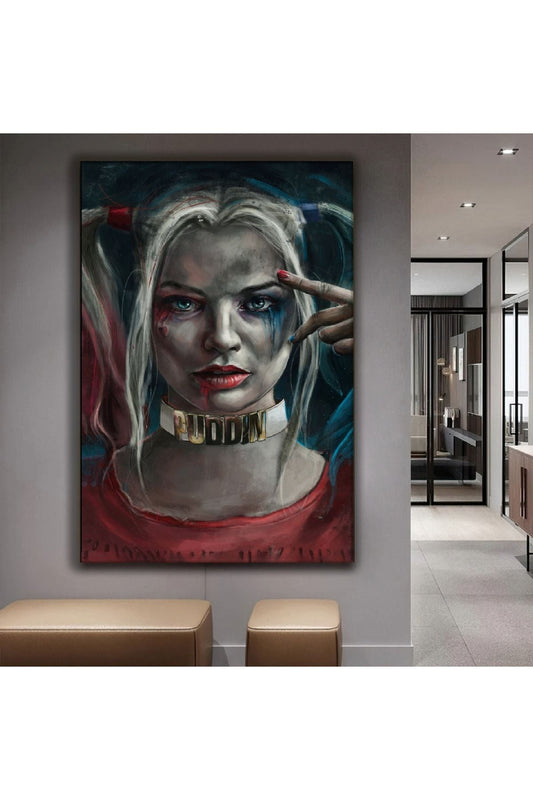 Harley Quin Karakter Kanvas Tablo