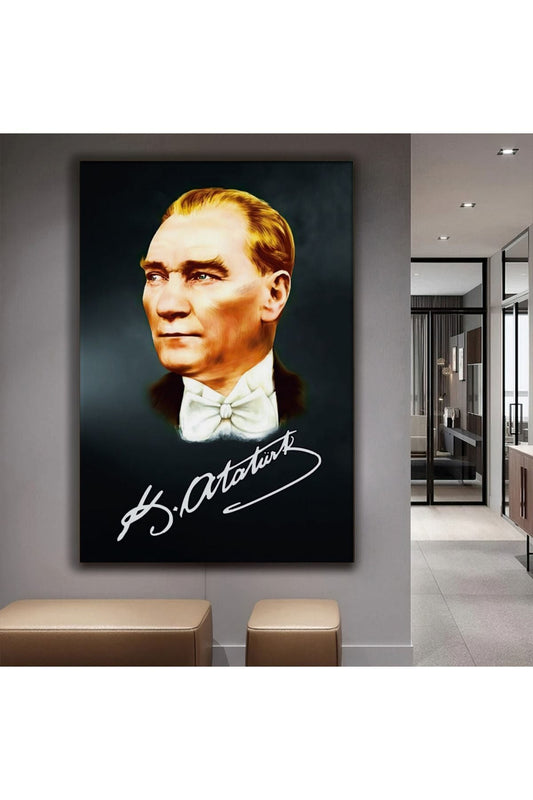 Mustafa Kemal Atatürk Kanvas Tablo
