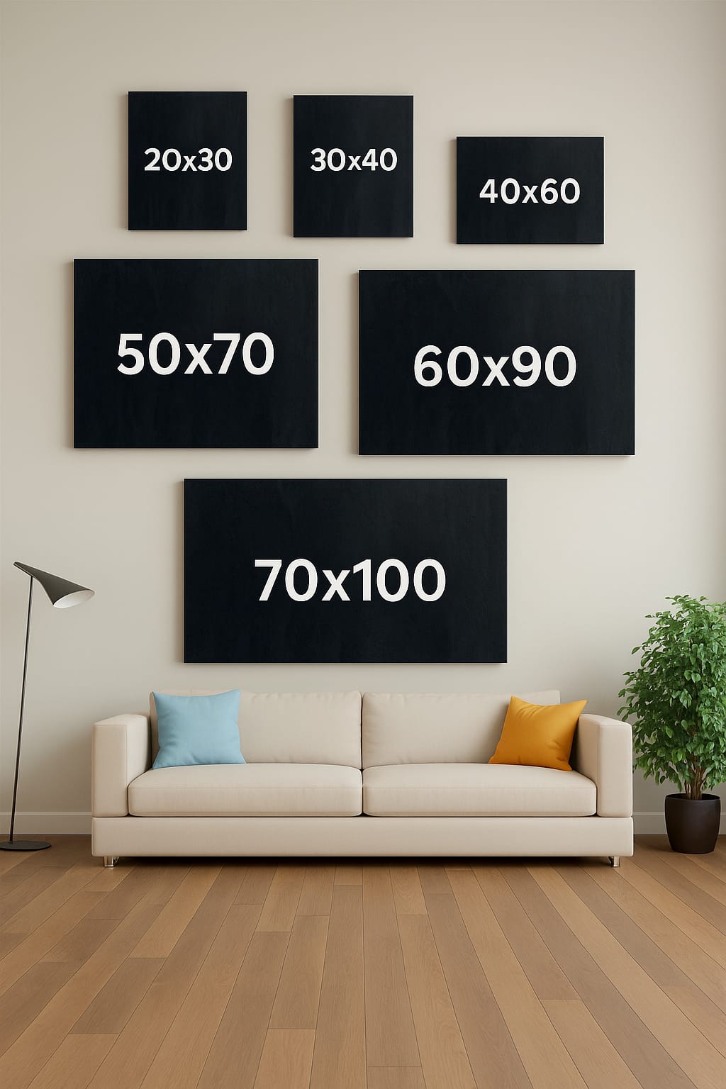 3'Lü Kanvas Altın Kelebek Çiçek Modern Tablo